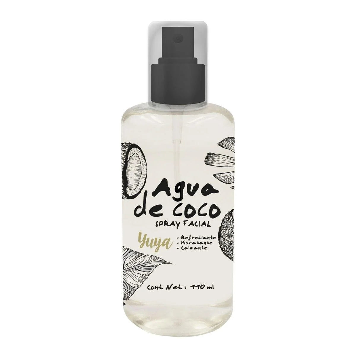 Yuya - Agua de Coco hidratante enriquecido con aloe vera y ginseng,
