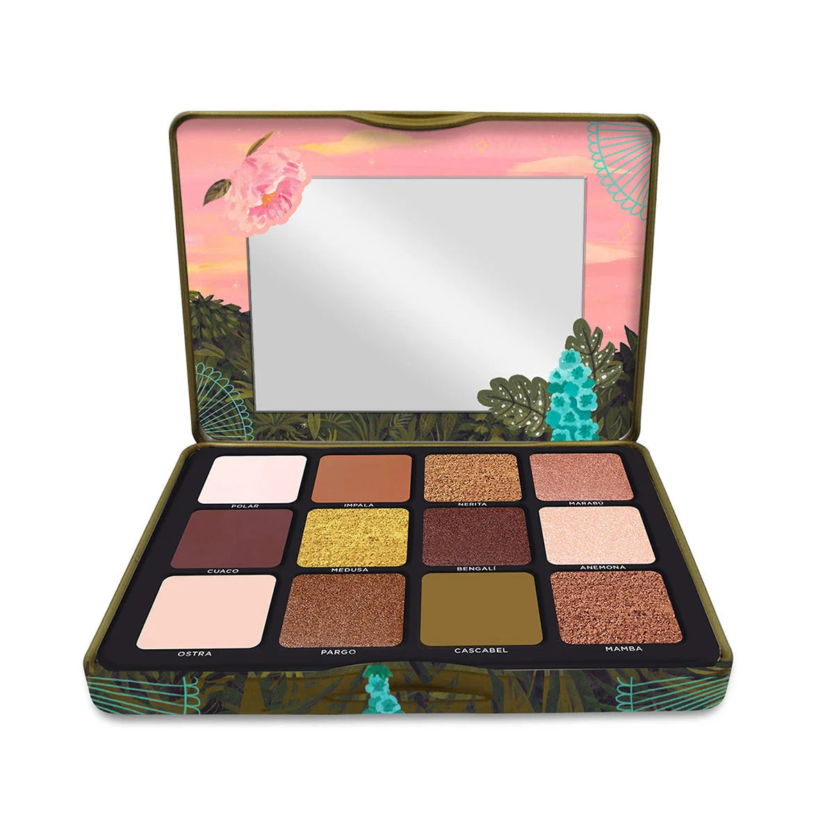 Yuya - Set de 12 tonos de sombras para ojos Fauna, 24g