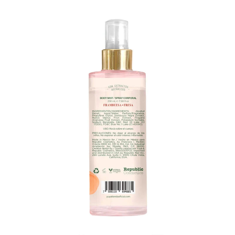 Body Mist 236 mL Fresa y Frambuesa