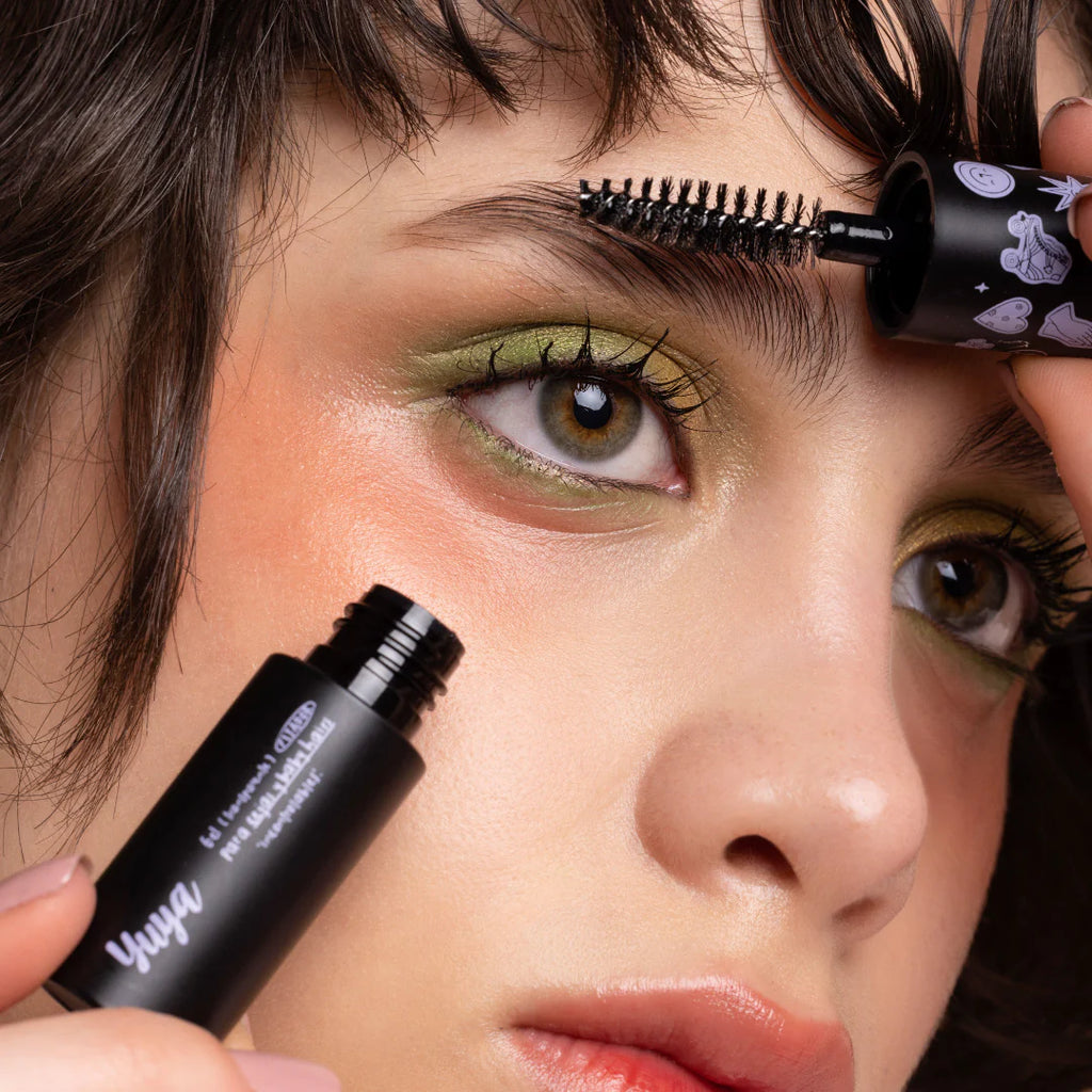 Set edición especial versión mini: Máscara para pestañas 10 aceites naturales negra + gel para cejas + Tinta Yin Yang