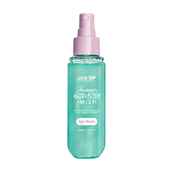 shimmer hair + body mist - aqua breeze